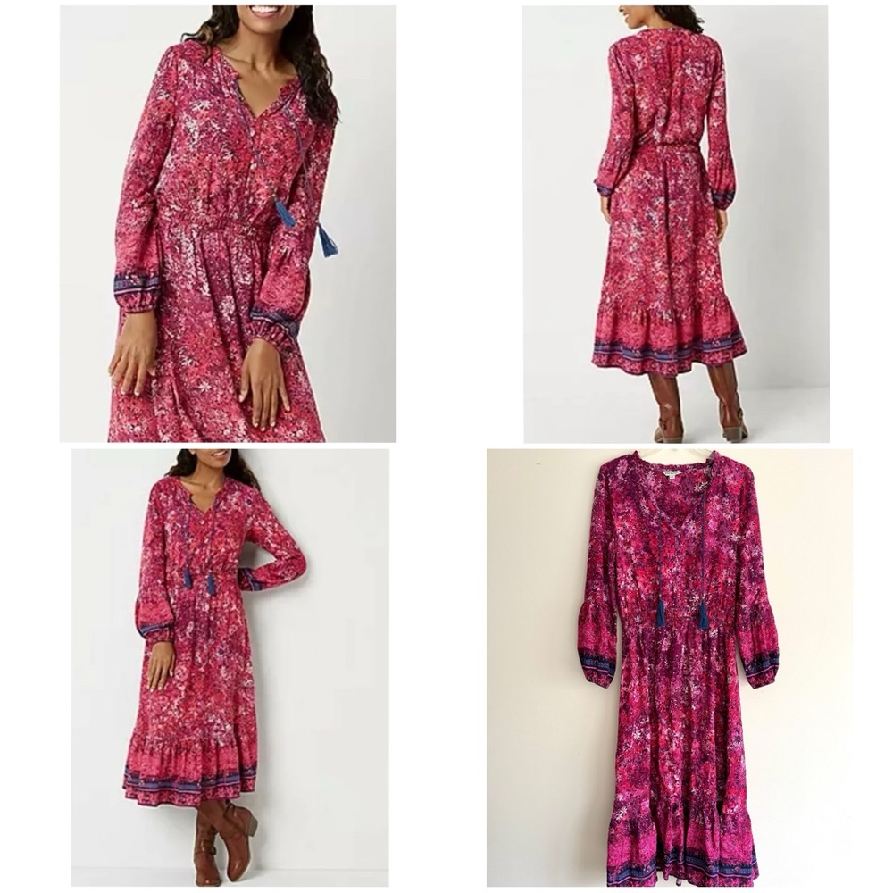 Frye and Co. Long Sleeve Midi Dress size XS